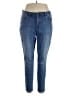 Flawless Solid Blue Jeans Size 16W - photo 1