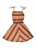 Gap 100% Cotton Stripes Brown Dress Size 4 - 5 - photo 2