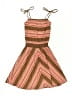 Gap 100% Cotton Stripes Brown Dress Size 4 - 5 - photo 1