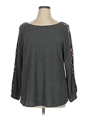 Brittany Black Long Sleeve Top (view 1)