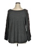Brittany Black Gray Long Sleeve Top Size 1X - photo 1