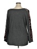 Brittany Black Gray Long Sleeve Top Size 1X - photo 2