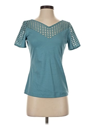 Lafayette 148 New York Short Sleeve Top (view 1)