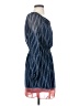Max Studio Chevron-herringbone Blue Casual Dress Size S - photo 4