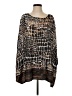 Berek 100% Polyester Brown 3/4 Sleeve Blouse Size 2 - photo 1