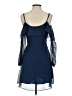Cupcakes & Cashmere 100% Polyester Solid Blue Cocktail Dress Size 0 - photo 2