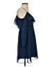 Cupcakes & Cashmere 100% Polyester Solid Blue Cocktail Dress Size 0 - photo 4