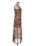 Louna 100% Polyester Animal Print Brown Cocktail Dress Size M - photo 4