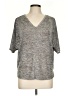 Unbranded Gray Silver Short Sleeve Top Size L (estimated) - photo 1