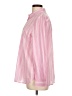 Talbots Stripes Pink Long Sleeve Blouse Size L - photo 5