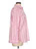 Talbots Stripes Pink Long Sleeve Blouse Size L - photo 4