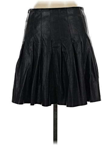 Lavand. Faux Leather Skirt (view 2)