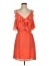 Charles Henry 100% Polyester Orange Casual Dress Size S - photo 1
