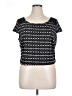 Jessica Simpson Black Short Sleeve Top Size 1X - photo 1