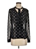 Ann Taylor 100% Polyester Black Long Sleeve Blouse Size S - photo 1