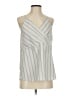 Doe & Rae Silver Sleeveless Blouse Size S - photo 1