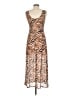 Louna Animal Print Brown Casual Dress Size M - photo 2