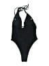 Assorted Brands Solid Black One Piece Swimsuit Size S - photo 2