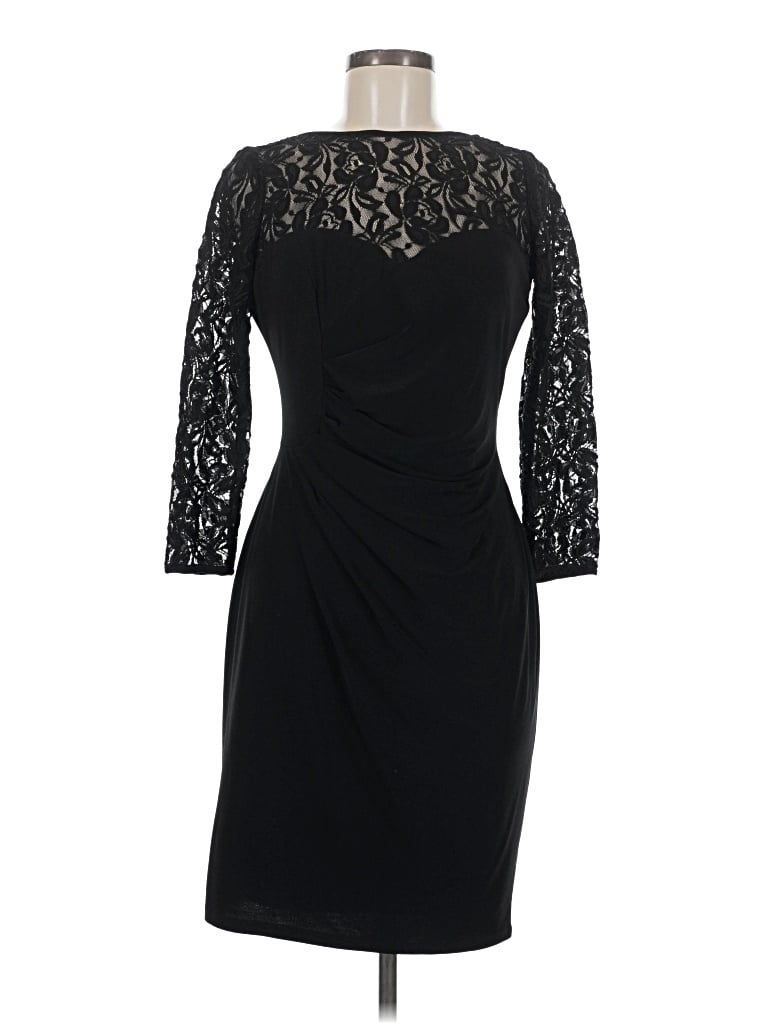 Pre-owned Evan Picone Cocktail Dress In Black