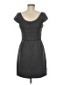 BCBGMAXAZRIA Solid Gray Casual Dress Size 8 - photo 2