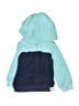 Just One You Made by Carter's 100% Polyester Color Block Blue Zip Up Hoodie 9-12 MO / 12 MO - photo 1