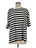 Shein Stripes Silver 3/4 Sleeve T-Shirt Size 6 - photo 1