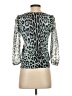 Carlisle Animal Print Teal Cardigan Size XS - photo 2