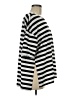 Shein Stripes Silver 3/4 Sleeve T-Shirt Size 6 - photo 4