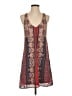 Crystal Sky 100% Polyester Paisley Red Casual Dress Size S - photo 1