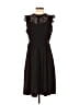 Ann Taylor LOFT 100% Polyester Black Cocktail Dress Size 4 - photo 1