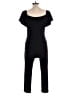 Fashion Nova Solid Black Jumpsuit Size L - photo 2