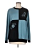 Assorted Brands Graphic Teal Blue Pullover Sweater Size M - photo 1