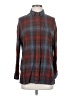 BDG 100% Rayon Plaid Burgundy Long Sleeve Button-Down Shirt Size S - photo 1