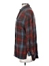 BDG 100% Rayon Plaid Burgundy Long Sleeve Button-Down Shirt Size S - photo 5