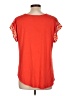 Takara 100% Polyester Orange Short Sleeve Blouse Size L - photo 2