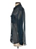 Equipment Houndstooth Blue Long Sleeve Blouse Size XS - photo 5