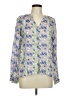 attr@ttivo 100% Viscose Blue Long Sleeve Blouse Size M - photo 1