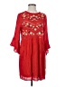 Moon River 100% Rayon Hearts Red Casual Dress Size S - photo 1