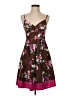 Guess 100% Silk Hearts Brown Cocktail Dress Size 3 - photo 1