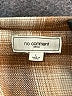 No Comment Plaid Brown Long Sleeve Blouse Size L - photo 7
