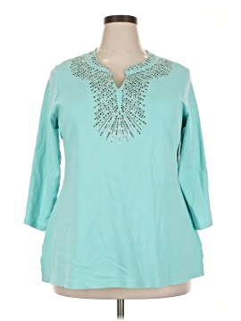 Jm Collection 3/4 Sleeve Blouse