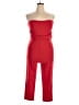 Boohoo Solid Red Jumpsuit Size 14 - photo 1