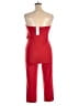 Boohoo Solid Red Jumpsuit Size 14 - photo 2