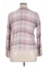 Splendid 100% Rayon Argyle Pink Purple Long Sleeve Blouse Size XL - photo 2