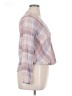 Splendid 100% Rayon Argyle Pink Purple Long Sleeve Blouse Size XL - photo 4