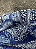 Unbranded Paisley Blue Cocktail Dress Size M - photo 7
