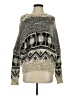 Lulumari Print Gray Ivory Pullover Sweater Size S - photo 1