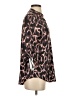 Halife Animal Print Brown 3/4 Sleeve Blouse Size S - photo 4