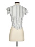 Sim & Sam 100% Rayon Silver Short Sleeve Blouse Size S - photo 2