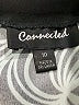 Connected Apparel Graphic Black Cocktail Dress Size 10 - photo 7